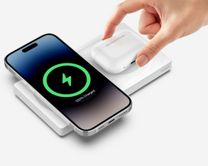 Belkin 2-in-1 Wireless Charging Pad with Official MagSafe Charging 15W