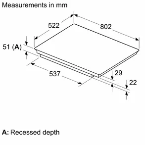Siemens iQ700 Induction hob 80 cm surface mount without frame Induction Hobs