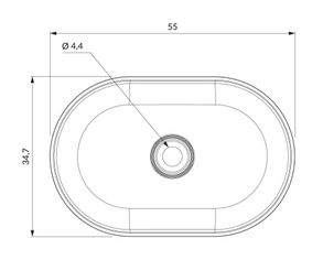Omnires Ovo M+ Countertop Basin