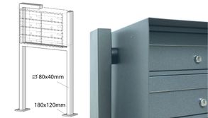 Ravasi Outdoor Mailbox Mod. EXV – Mod. EX35V