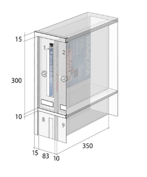 Ravasi Outdoor Mailbox Mod. EXV – Mod. EX35V