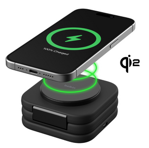 Belkin 3-in-1 Magnetic Wireless Charging Travel Pad with Qi2 15W