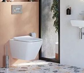 Vitra Integra Close-Coupled Toilet Back-to-Wall - Comfort Height