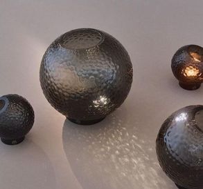 Aytm Globe Bubbles Vase With Stand