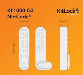 Codelocks KL1000 G3 NetCode® KitLock Locker Lock