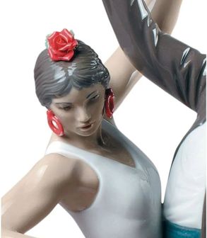 Lladro Flamenco Dancers Couple Figurine