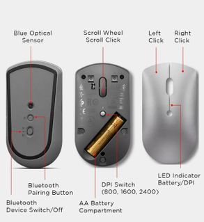 Lenovo  Lenovo 600 Bluetooth Silent Mouse