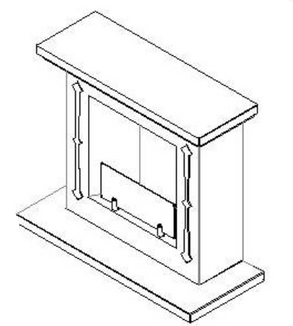 Biokamino Canova Floor Fireplace