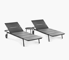 Serax Sun Lounger Aluminium Black August