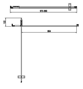 Crosswater Asura Hinged Shower Door
