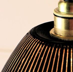 Thelightyard Bell 3 way black & gold leaf cluster bathroom pendant light ip44