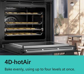 Siemens iQ700 Built-in compact oven with microwave function 60 x 45 cm Black