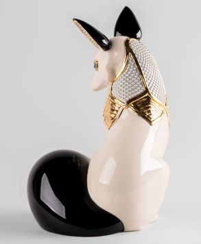 Lladro Fox jewel Sculpture
