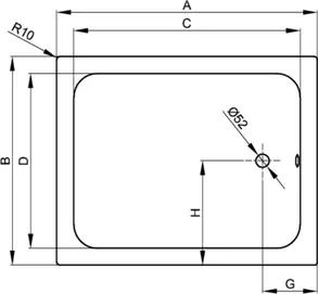 Bette BetteDelta 1000-1200 mm Shower trays