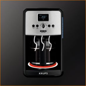 Krups 12-Cup Savoy Programmable Digital Stainless Steel Coffee Maker