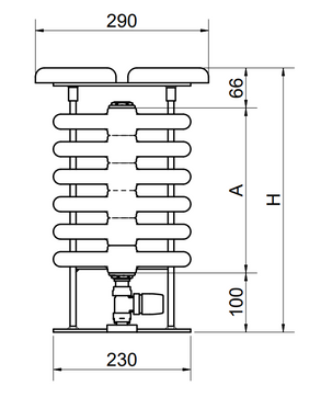 Cordivari Ardesia Bench Tubular Radiator