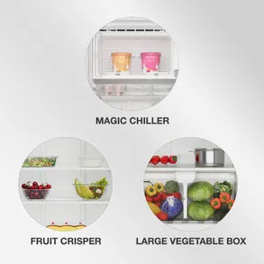 Whirlpool Icemagic Pro Plus 236L 5 Star Single Door Refrigerator with base drawer - Velvet-Y