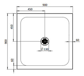 Crosswater Creo Square Shower Tray