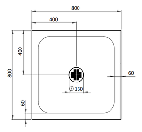 Crosswater Creo Square Shower Tray