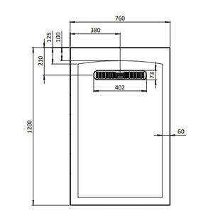 Crosswater Vito Rectangle Shower Tray