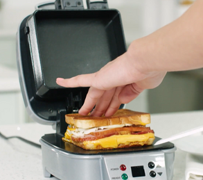 Hamiltonbeach Sandwich Stacker™ Hot Sandwich Maker, Silver