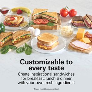 Hamiltonbeach Sandwich Stacker™ Hot Sandwich Maker, Silver