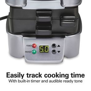 Hamiltonbeach Sandwich Stacker™ Hot Sandwich Maker, Silver
