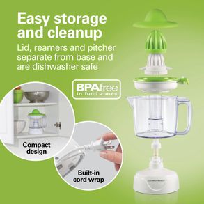 Hamilton Beach Electric Citrus Juicer with Gripper Lid