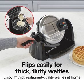 Hamiltonbeach Removable-grid Belgian Waffle Maker
