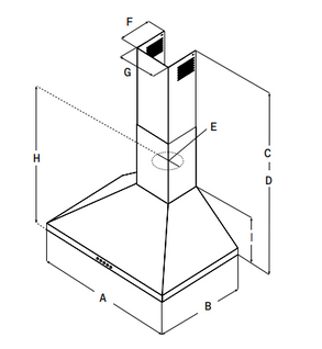 Elica Volterra Wall -Mount Hood