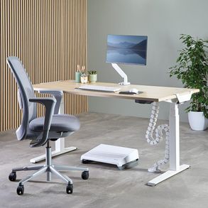 Posturite Koji Beech Electric Sit-stand Desk