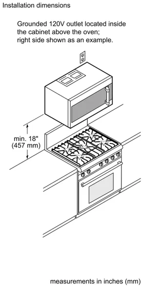 Thermador Over-The-Range Microwave 30'' Left Side Opening Door, Stainless Steel
