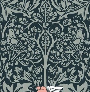 Mineheart Morris Dream - Classic Dark Green With Colours Wallpaper