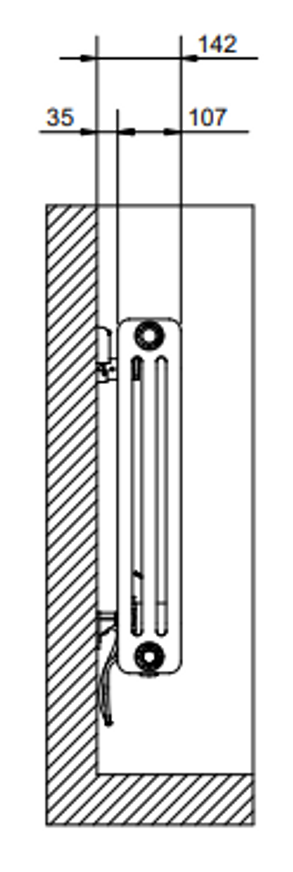 Cordivari Ardesia Electric Electric Tubular Radiator