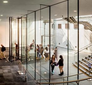 Boon Edam Crystal Tourniket Glass Revolving Door