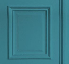 Mineheart Teal Panelling Wallpaper
