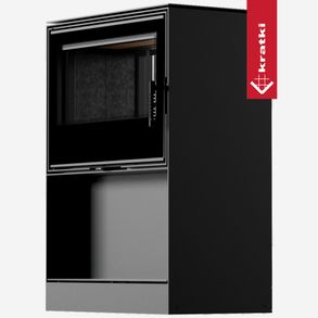 Kratki Wood burning stove tunnel kratki kari 80 12 kw ø 180