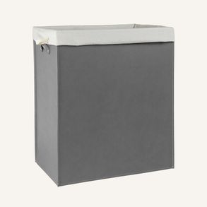 Limac Design Rectangular Laundry Basket Lundra In Regenerated Leather
