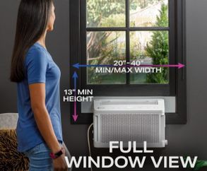 Geappliances GE Profile ClearView™ 6,100 BTU Smart Ultra Quiet Window Air Conditioner