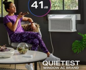 Geappliances GE Profile ClearView™ 6,100 BTU Smart Ultra Quiet Window Air Conditioner