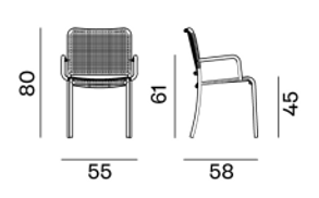 Gervasoni 1882 Allu Chair