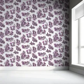Mineheart Once Upon Our Time Wallpaper - White & Pink