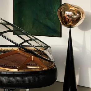 Tom Dixon Melt Opal Fat Cone Floor Light