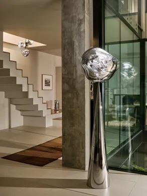Tom Dixon Melt Opal Fat Cone Floor Light