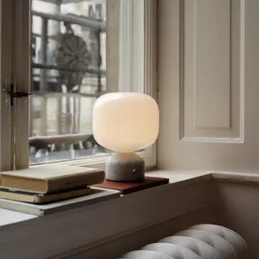 Gejst Meemo Portable Table Lamp White Marble
