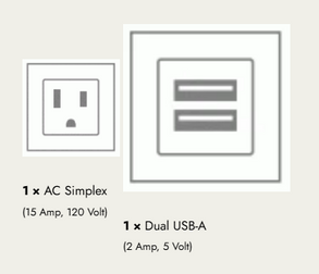 Imovr Rondo Grommet-Mounted Power Node Connection Plug