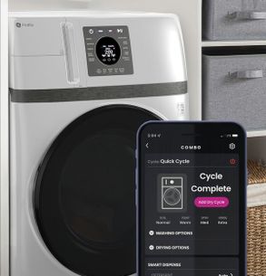 Ge Appliances GE Profile™ Energy Star® 4.6 Cu. Ft. Capacity Ultrafast Combo With Ventless Inverter Heat Pump Technology Washer/Dryer