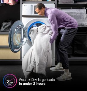 Ge Appliances GE Profile™ Energy Star® 4.6 Cu. Ft. Capacity Ultrafast Combo With Ventless Inverter Heat Pump Technology Washer/Dryer