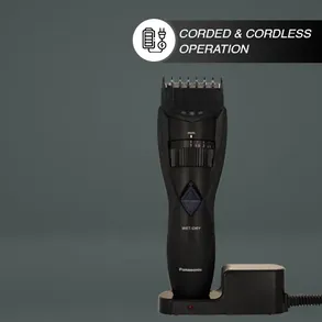 Panasonic Wet/Dry Precision Cutting Rechargeable Trimmer for Men with Quick Adjust Dial