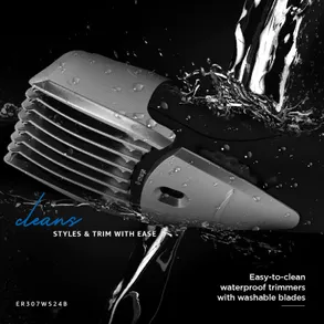 Panasonic Corded/Cordless Rechargeable Trimmer With Quick Adjust Dial